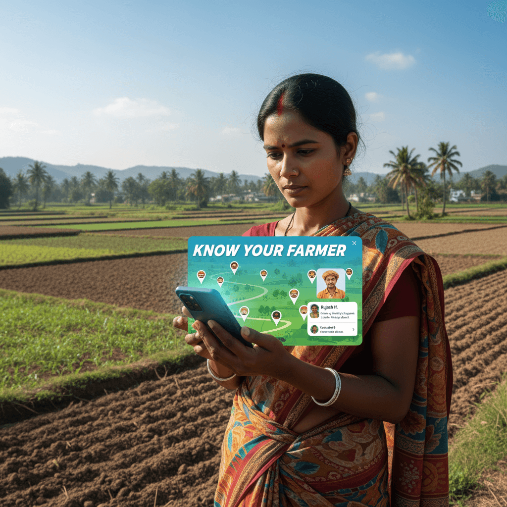 Map based agricultural search concept for crop discovery.